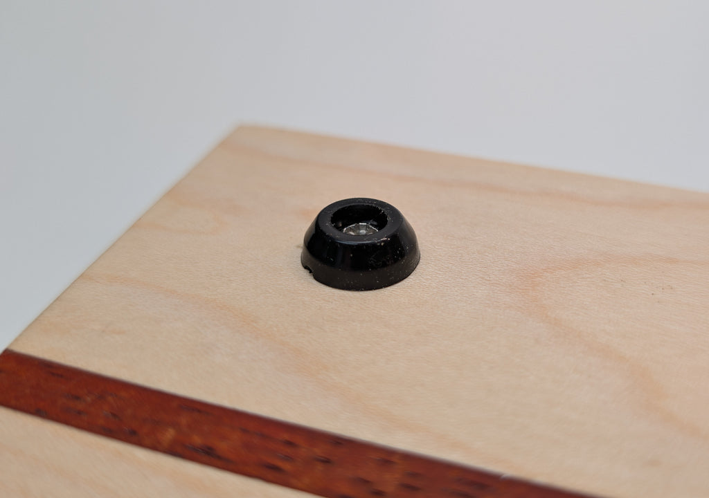 The Triad. Maple Serving board with Padauk and walnut inlay.