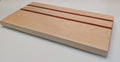 The Stripe. Maple serving board with Padauk inlay